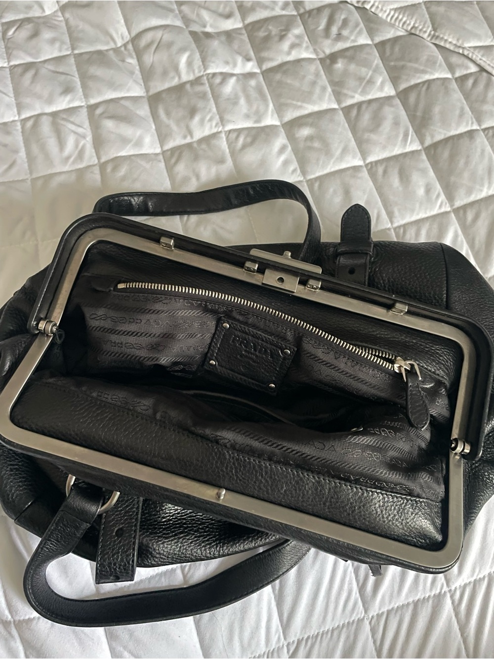 Prada Vintage Clasp Shoulder Bag - Picture 4 of 13